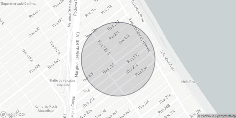 Localização aproximada