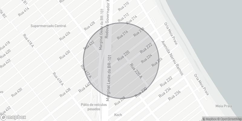 Localização aproximada