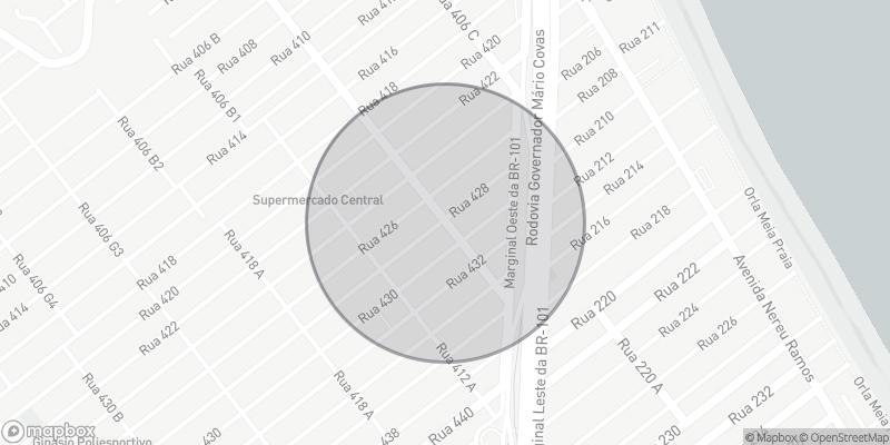 Localização aproximada