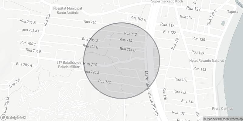 Localização aproximada