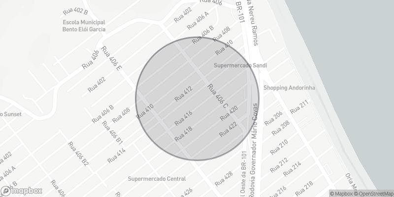 Localização aproximada