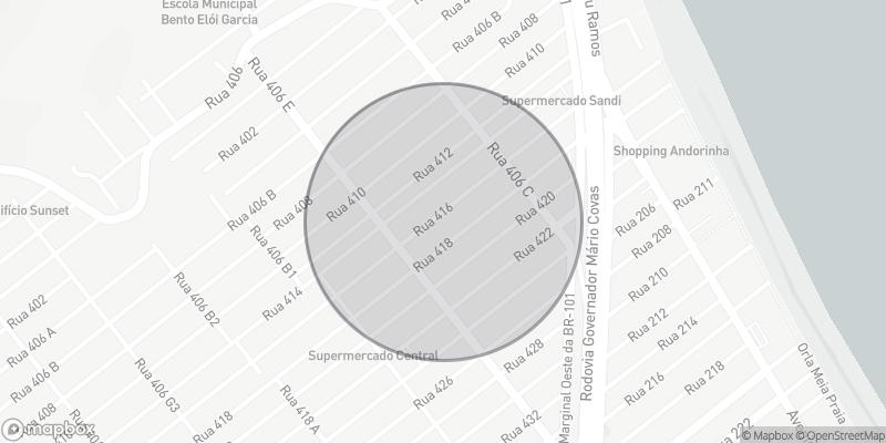 Localização aproximada