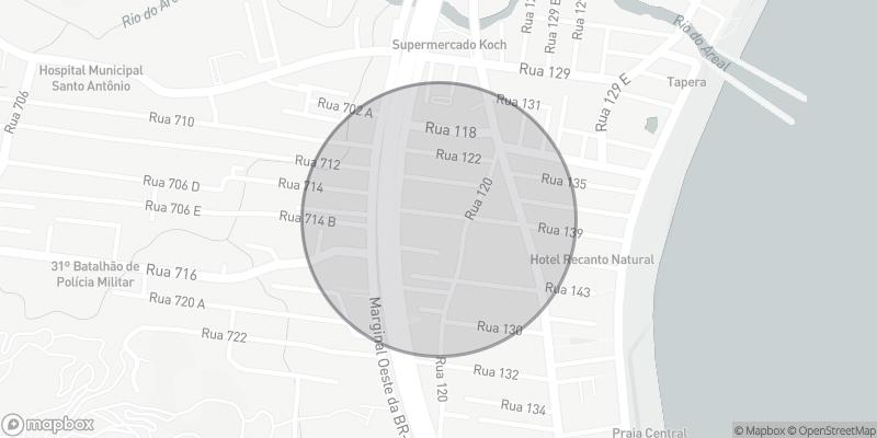 Localização aproximada