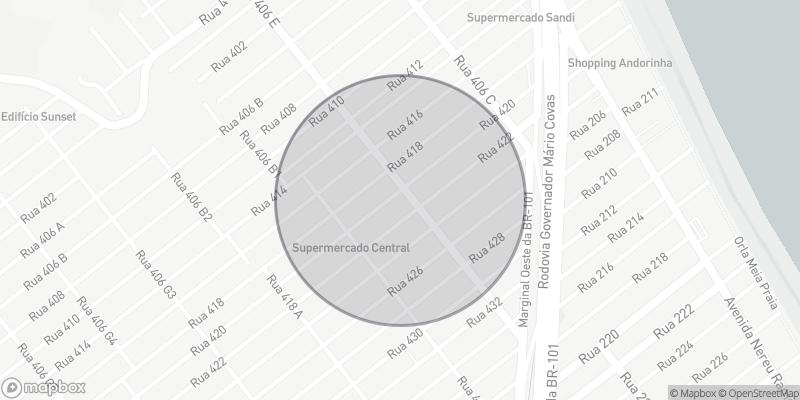 Localização aproximada