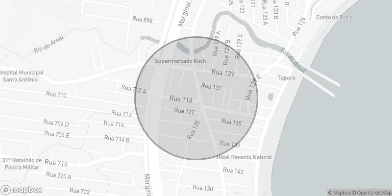 Localização aproximada